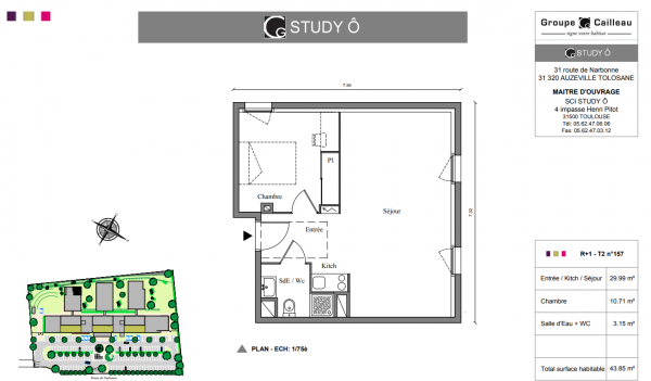 Offres de location Appartement Auzeville-Tolosane 31320